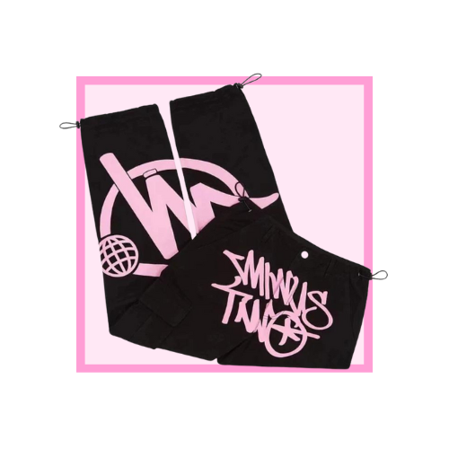 Minus Two Cargo - Black/Pink