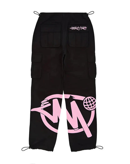 Minus Two Cargo - Black/Pink