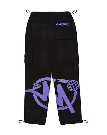 Minus Two Cargo - Black/Purple